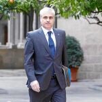 En la imagen, el conseller de Justicia, Germà Gordó, en el Pati dels Tarongers