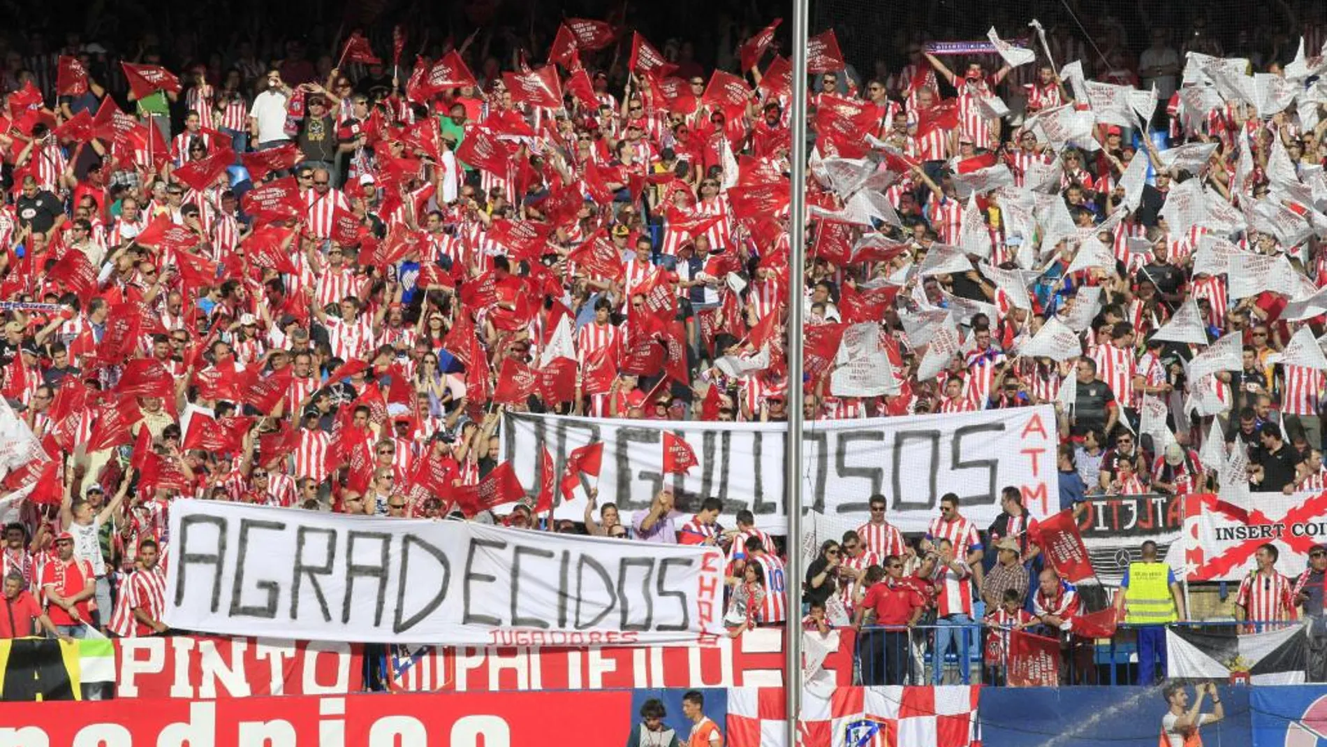Imagen de archivo de aficionados del Atlético de Madrid