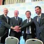 Zapatero, Lacalle, Armero y García presentaron «Automobile Barcelona»