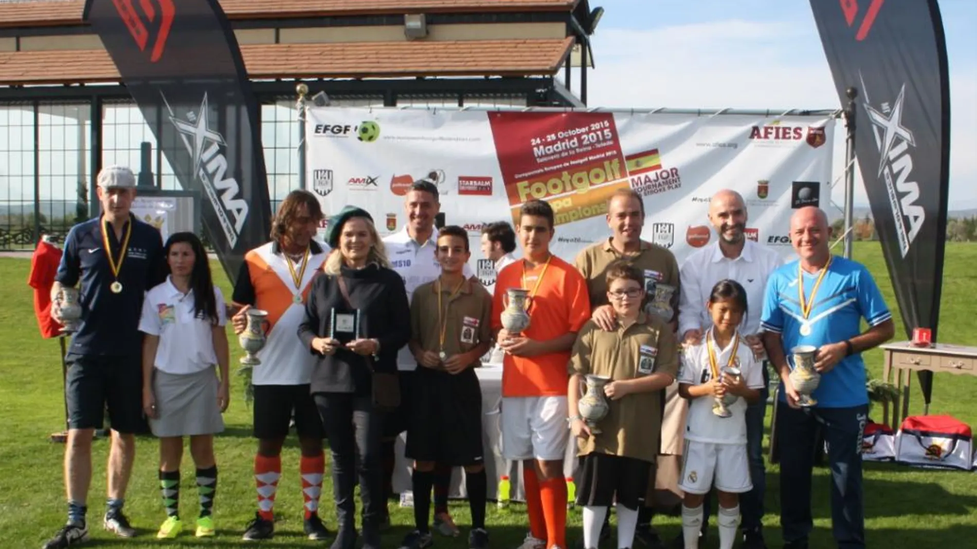 Ganadores en la prueba de futgolf