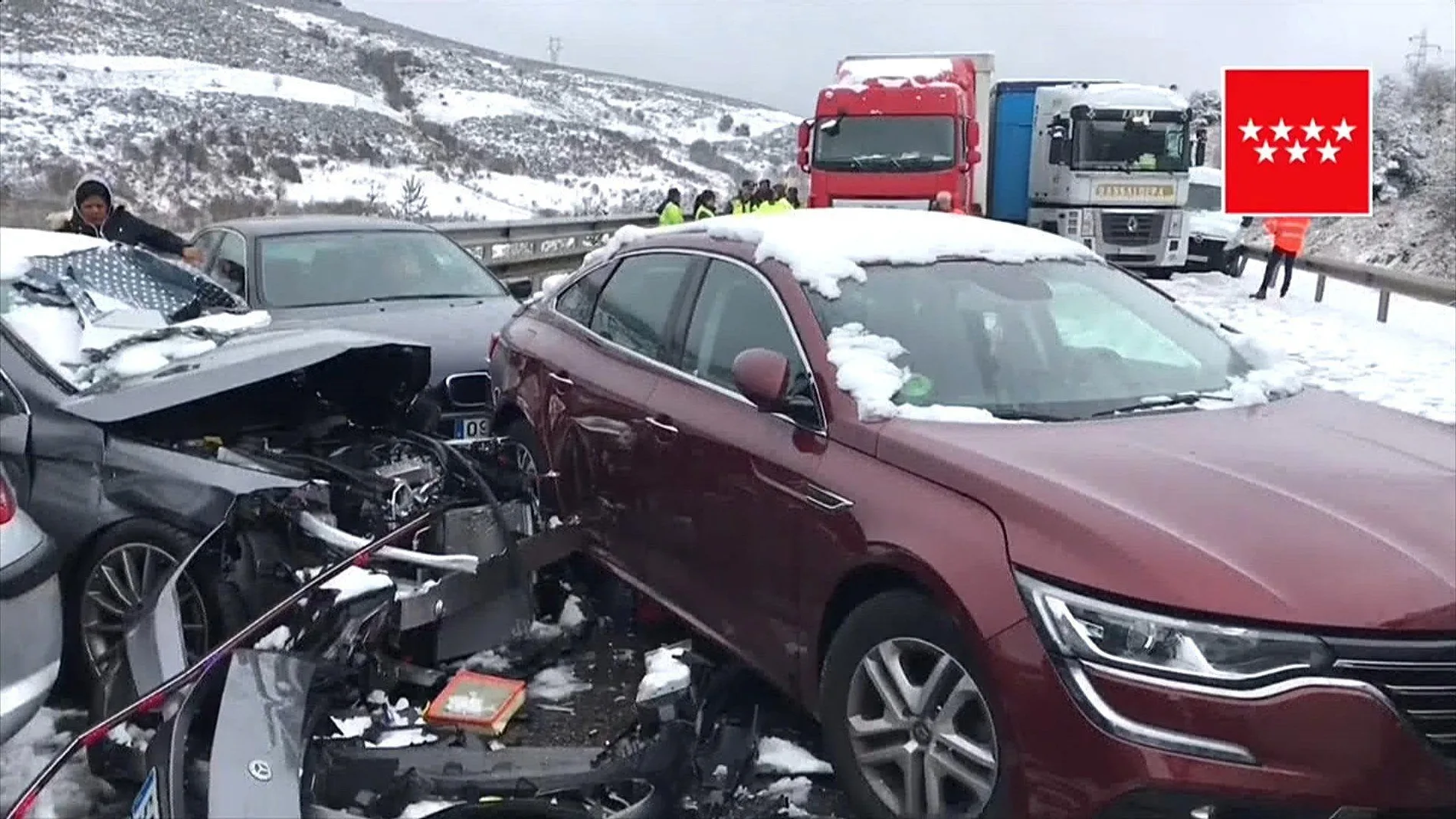 El accidente que se ha producido a primera hora de la tarde en la autovía del Norte (A-1)