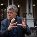 Emile Ratelband, durante una entrevista en Amsterdam, hoy