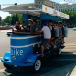 Una «bicibirra» por las calles de Madrid