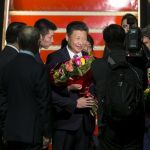 El presidente de China, Xi Jinping a su llegada a la isla española de Gran Canaria