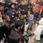 La posibilidad de que prospere la moción de censura de Podemos contra Cifuentes protagonizó el acto sobre la Cañada
