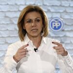 La secretaria general del PP, María Dolores de Cospedal