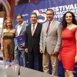 Pilar Astola, Juan Espadas, Antonio Pulido y Sergio Frenkel, durante la presentación