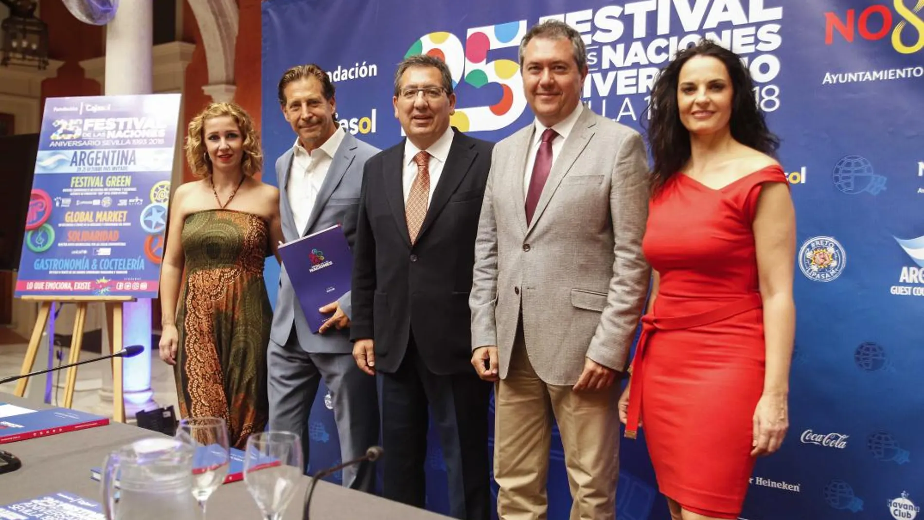 Pilar Astola, Juan Espadas, Antonio Pulido y Sergio Frenkel, durante la presentación