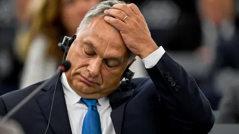 El primer ministro húngaro, Viktor Orban, durante el pleno del Parlamento Europeo (PE)/Foto: Efe