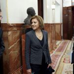 Mariano Rajoy con María Dolores de Cospedal y Fernando Martínez-Maillo