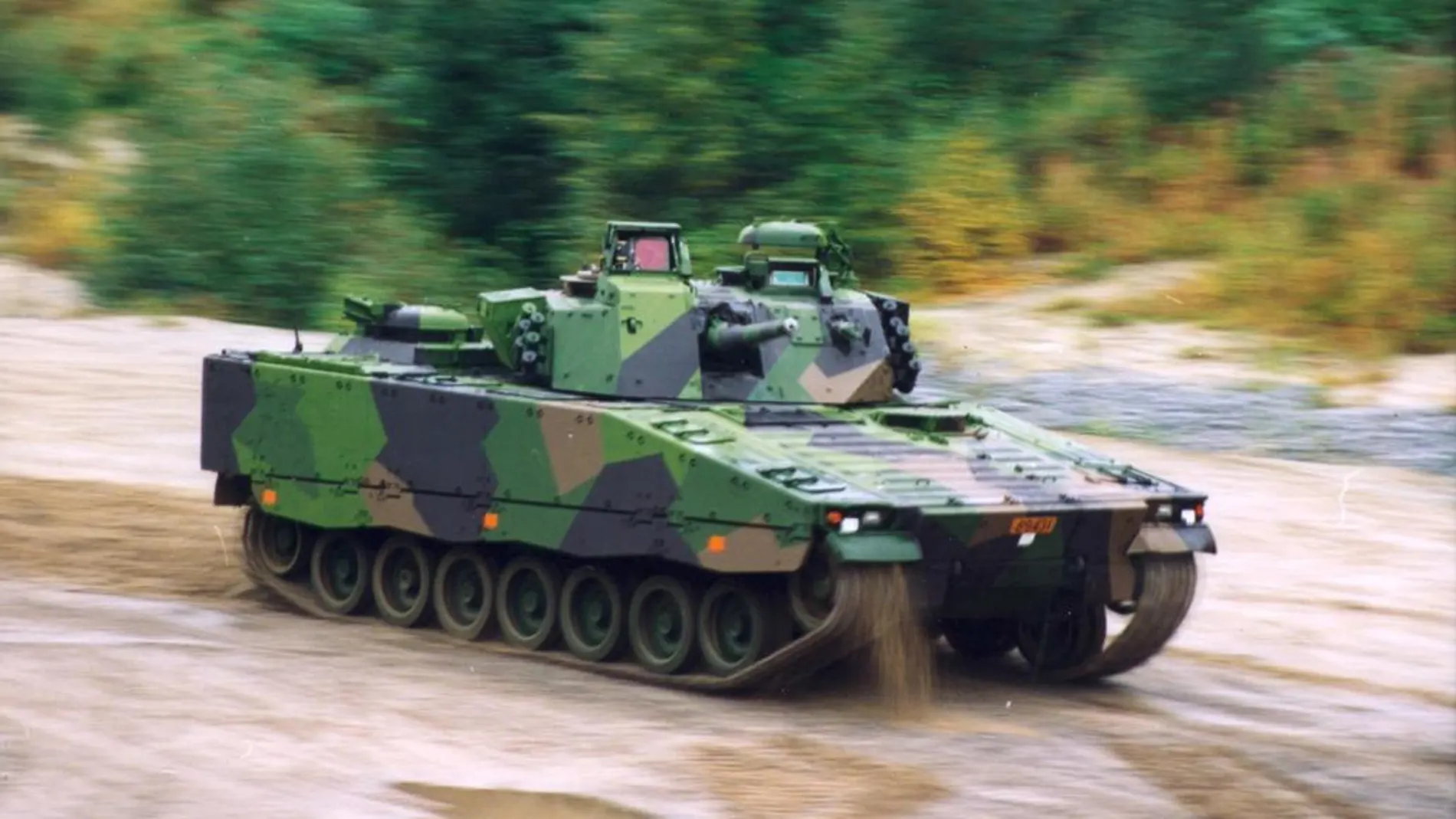 Imagen de un tanque del ejército sueco