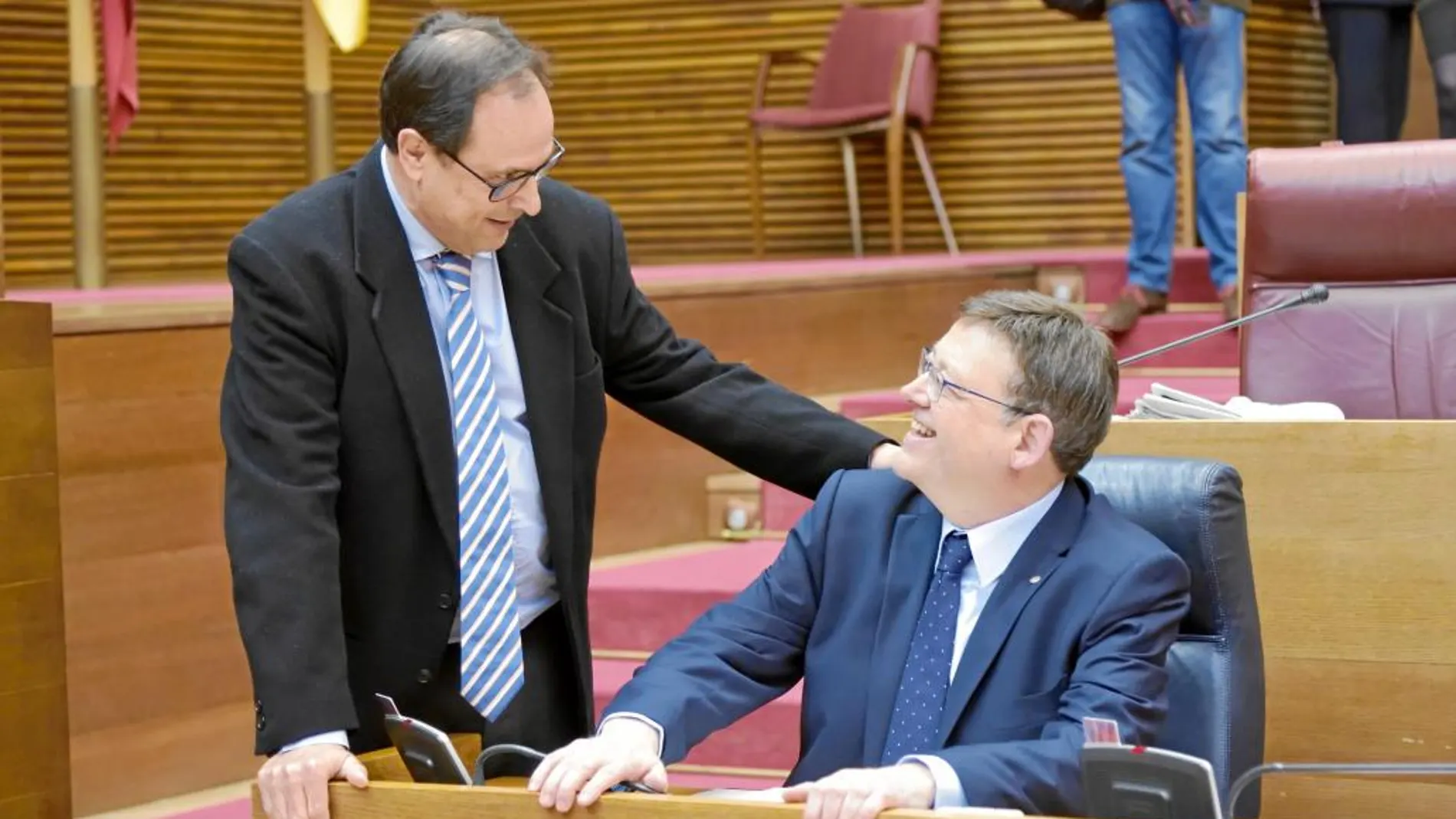 El conseller Soler recibió la felicitación del presidente Puig