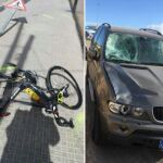 La bicicleta de la víctima y el coche del detenido