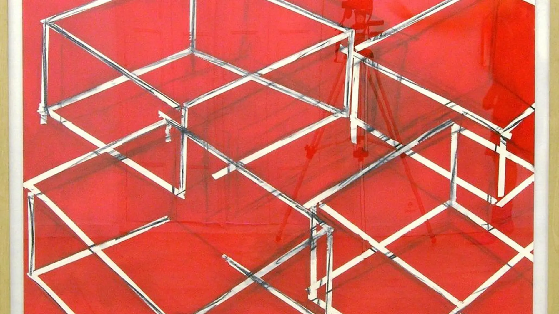 «Rojo», obra de José Pedro Croft, que será expuesta en el stand de la galería Juana de Aizpuru