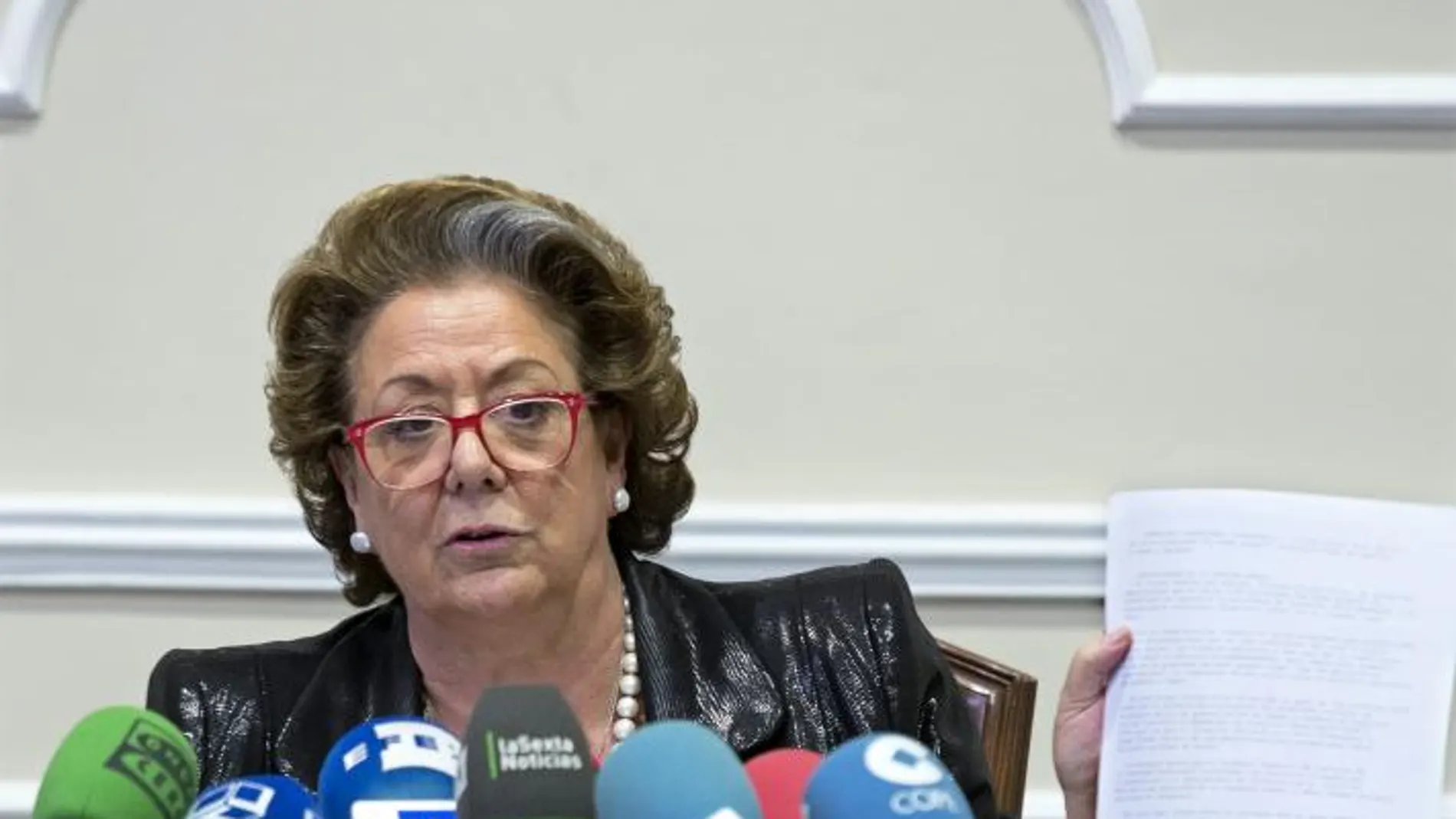 La Fiscalía no ve indicios de delitos en los gastos de representación de Rita Barberá