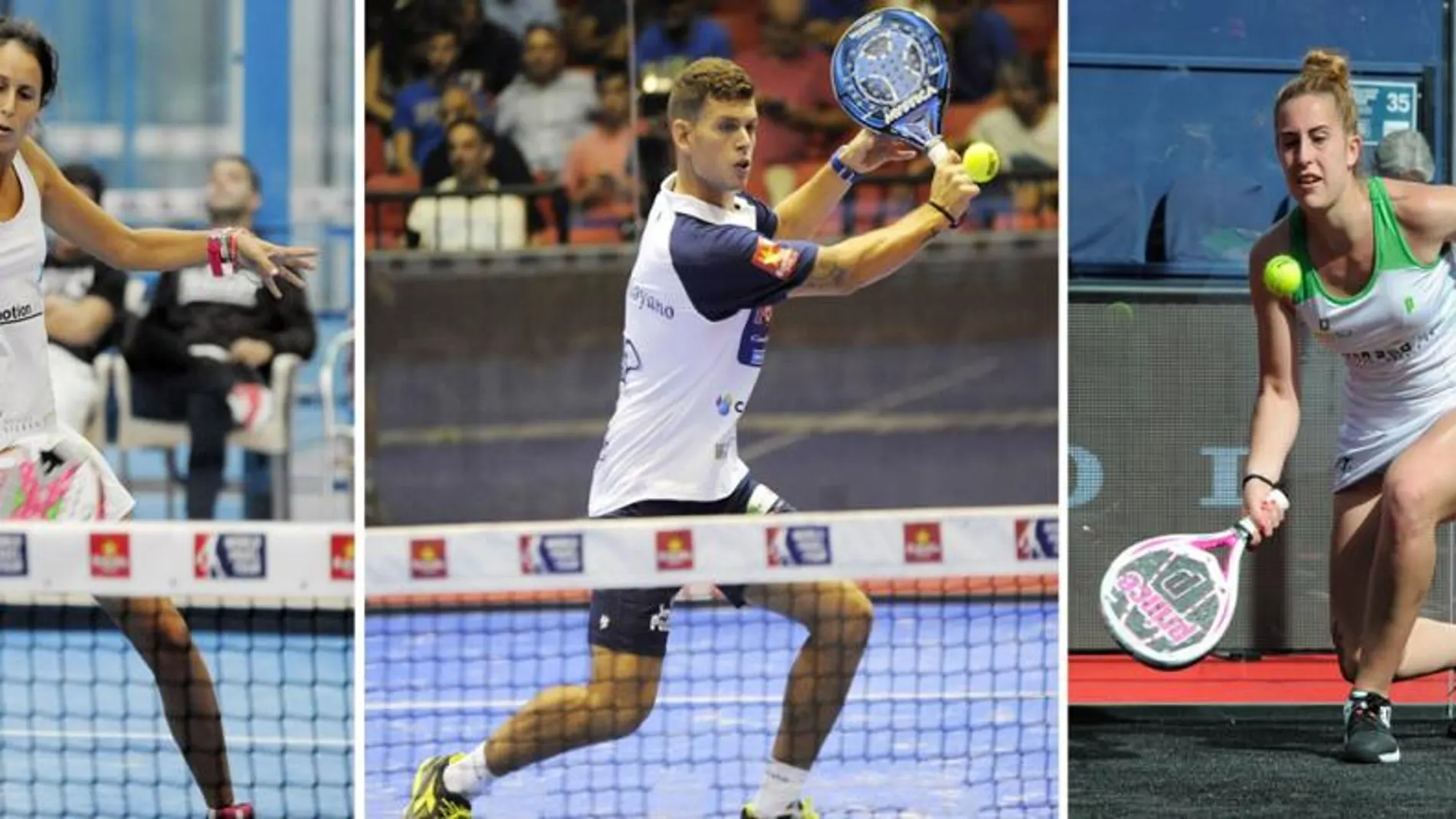 Tres de los debutantes en el torneo