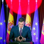 El presidente del Gobierno, Pedro Sánchez, ayer durante una conferencia en Madrid / Foto: Jesús G. Feria