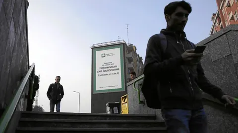 Los sondeos arrojan una baja participación en las dos regiones del norte de Italia