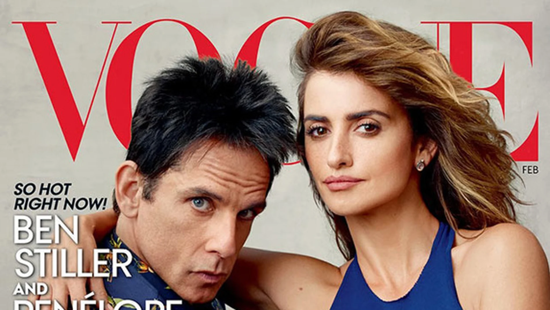 Penélope Cruz y Ben Stiller, protagonistas de la portada de «Vogue USA»