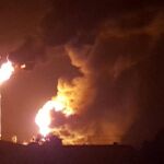 La explosión se produjo en una planta de gas del complejo Bayernoil . Foto: Reuters