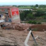 Un espectacular desprendimiento se lleva varias casas por delante en Alcañiz