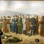 25-3-19. Madrid. Cuadro del fusilamiento de Torrijos de Gisbert en el Museo del Prado / Foto: Gonzalo Pérez