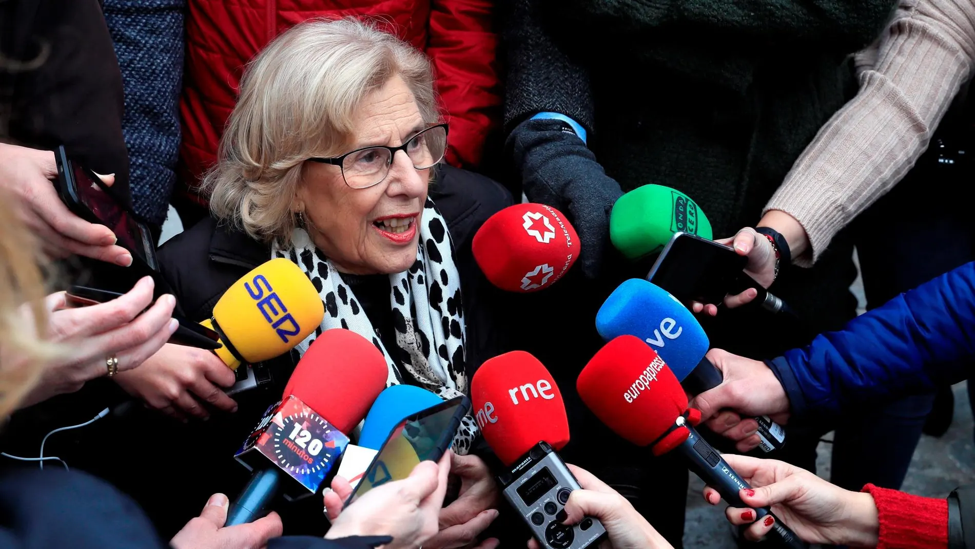 La alcaldesa Manuela Carmena