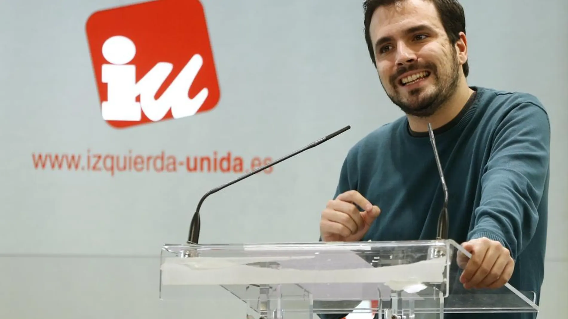 El portavoz de Izquierda Unida en el Congreso, Alberto Garzón