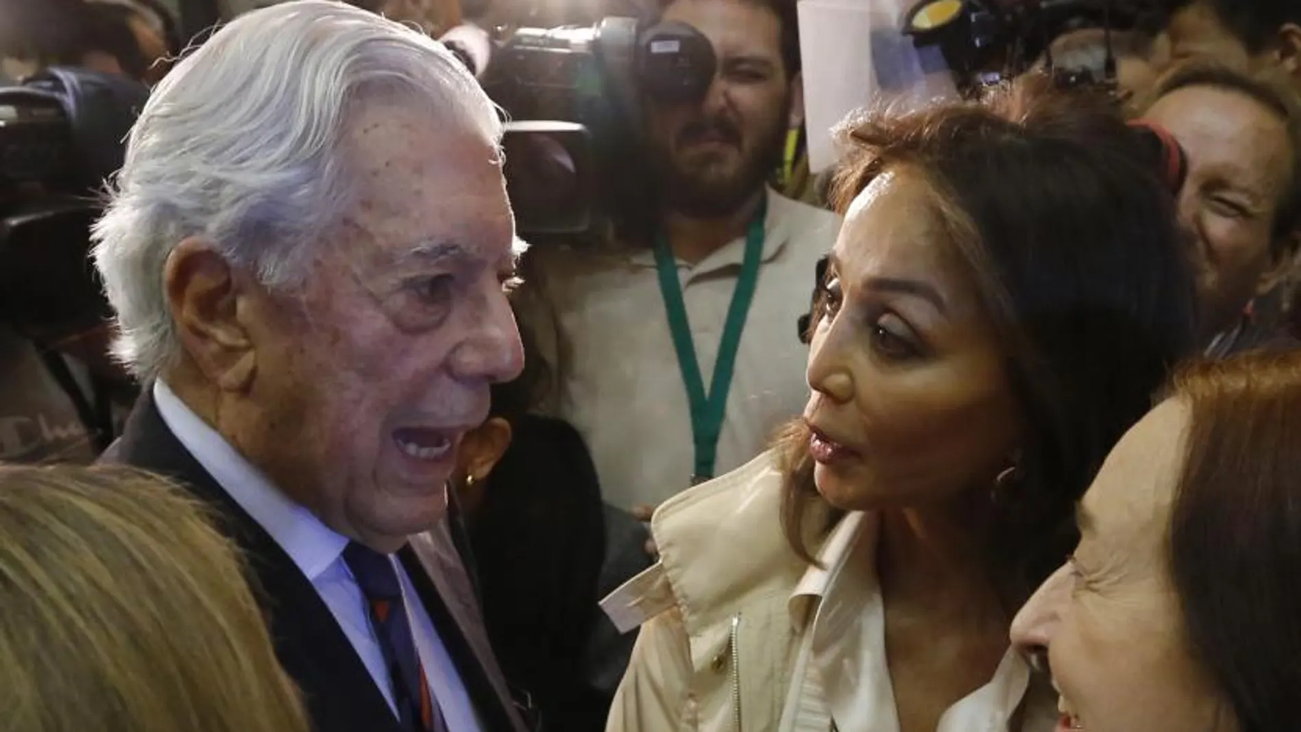 Mario Vargas Llosa e Isabel Preysler, auer en Madrid
