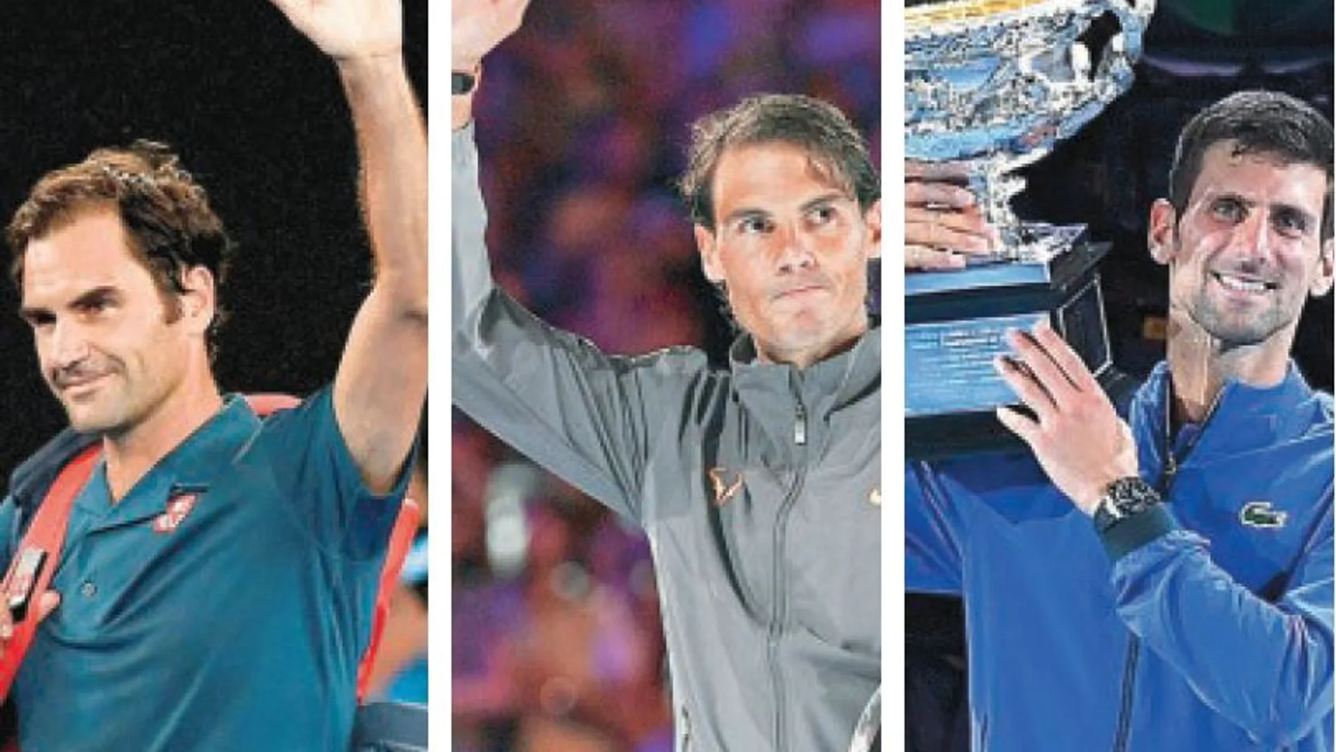 Federer, Nadal y Djokovic, el "Big 3", la gran batalla de la historia del tenis