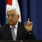 El presidente palestino, Mahmud Abás