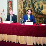 José Donce, Antonio Silvñan y Juan Carlos Suárez-Quiñones y Sergi Girona en la inauguración de la jornada