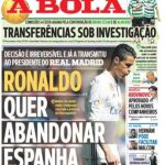 Portada del diario «A Bola»
