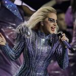 La cantante Lady Gaga, durante su actuación en la Super Bowl, el pasado mes de febrero
