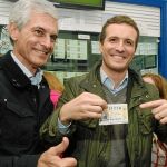 Pablo Casado, de campaña electoral en Andalucía, prometió desde Málaga la aplicación «dura» del artículo 155