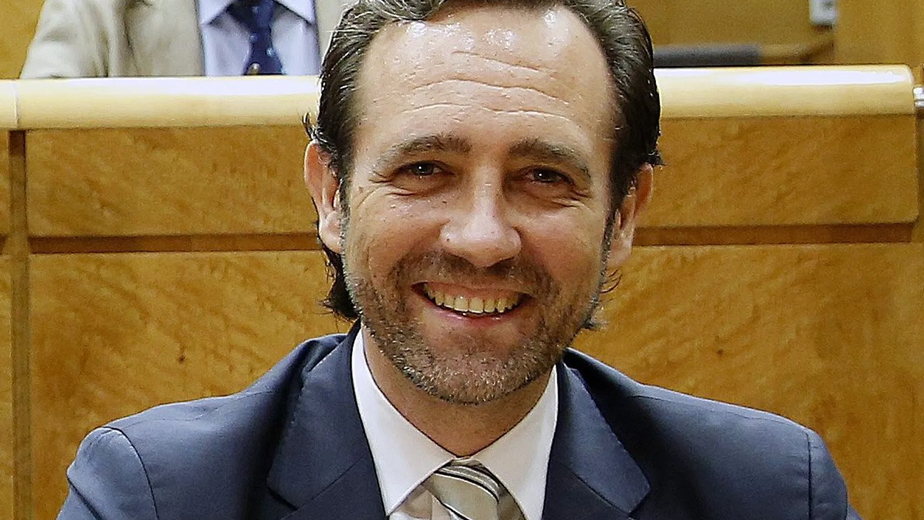José Ramón Bauzá, en su escaño en el Senado. Foto: Luis Díaz
