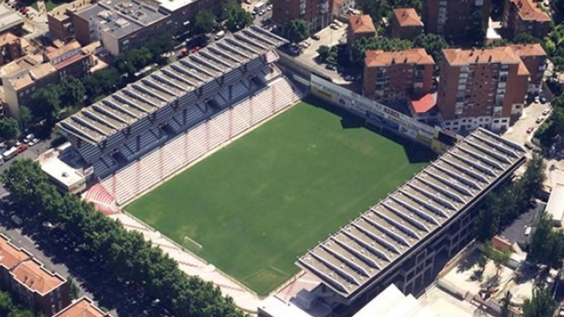 El estadio del Rayo Vallecano