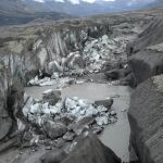 El derretimiento de un glaciar provoca la desaparición de un río en Canadá
