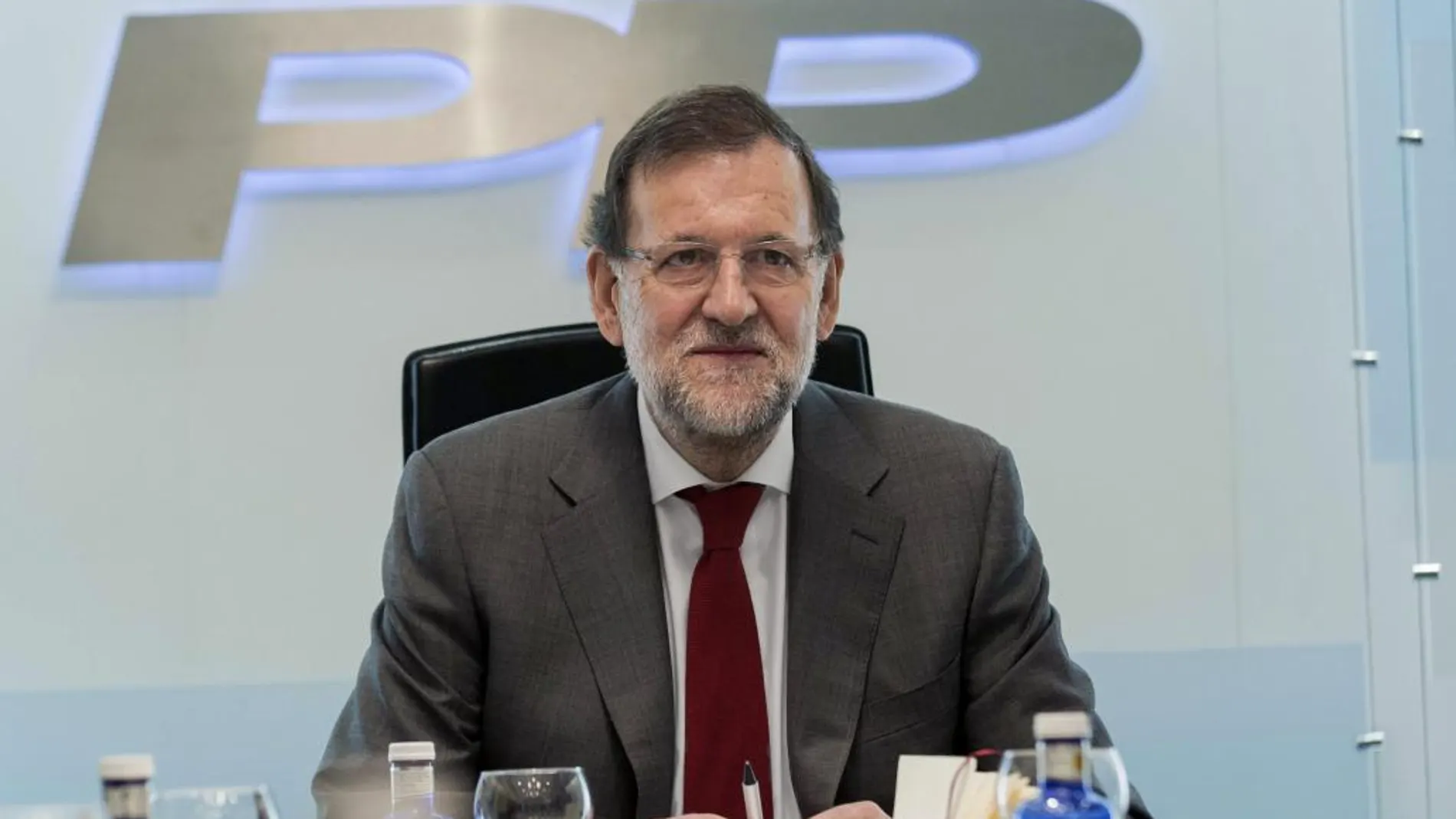 El presidente del Gobierno, Mariano Rajoy, ayer en la reunión del Comité de Dirección del partido