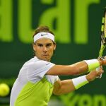 Nadal en el partido de ayer contra Pablo Carreño Busta