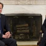 El presidente de Estados Unidos, Barack Obama, mantuvo ayer una reunión con el primer ministro británico, David Cameron, en la Casa Blanca, en Washington