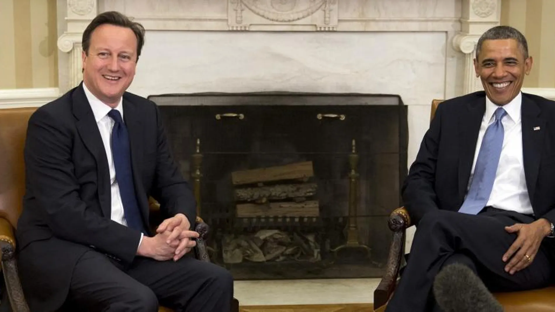 El presidente de Estados Unidos, Barack Obama, mantuvo ayer una reunión con el primer ministro británico, David Cameron, en la Casa Blanca, en Washington