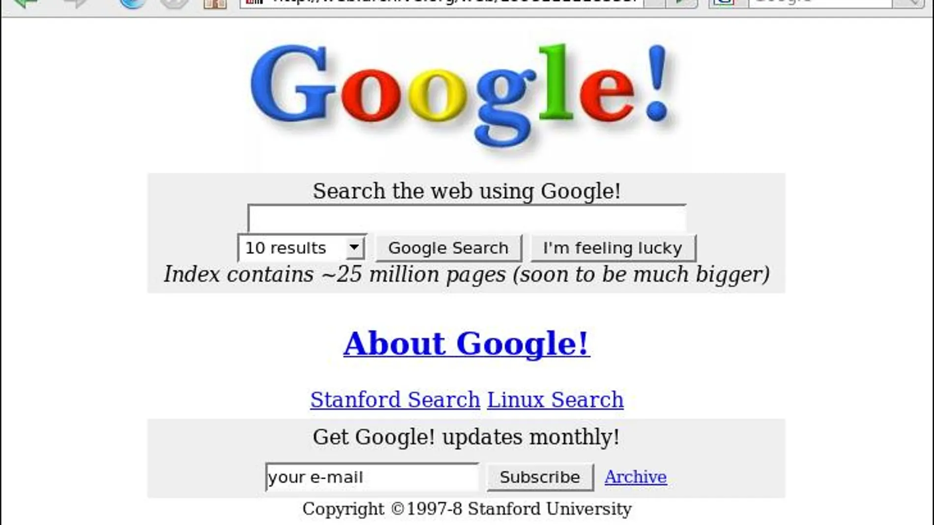 Google ha cambiado mucho desde sus inicios