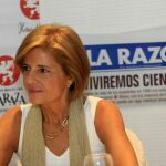Esperanza Oña, en la Hostería del Prado, del Grupo La Raza, durante el encuentro con LA RAZÓN Andalucía