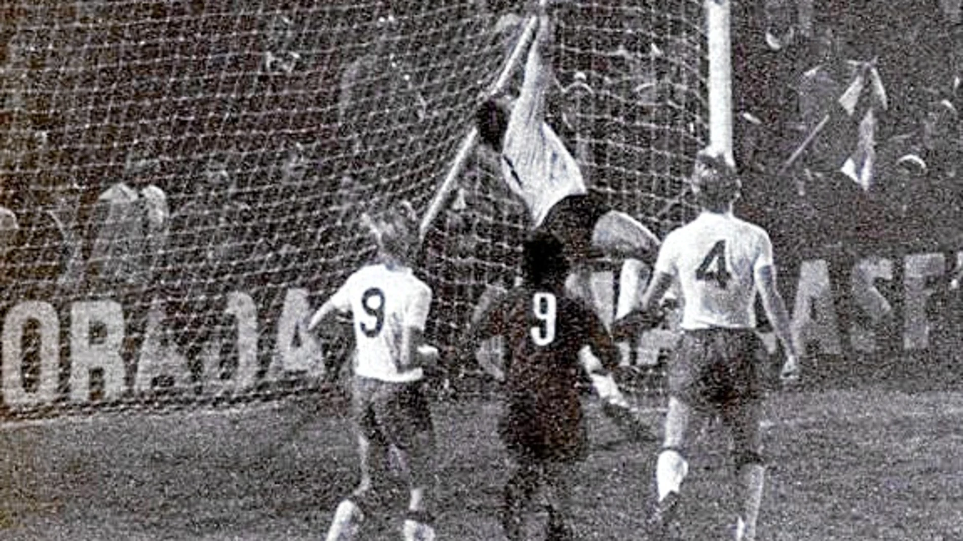 Imagen del último partido que disputó La Roja en Barcelona en 1975