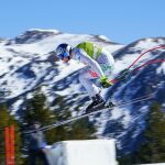 Dominik Paris “volando” durante los entrenamientos oficiales de descenso / Ski Paradise