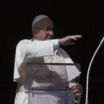 El Papa, ayer en la Plaza de San Pedro