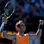 Rafael Nadal celebra su victoria