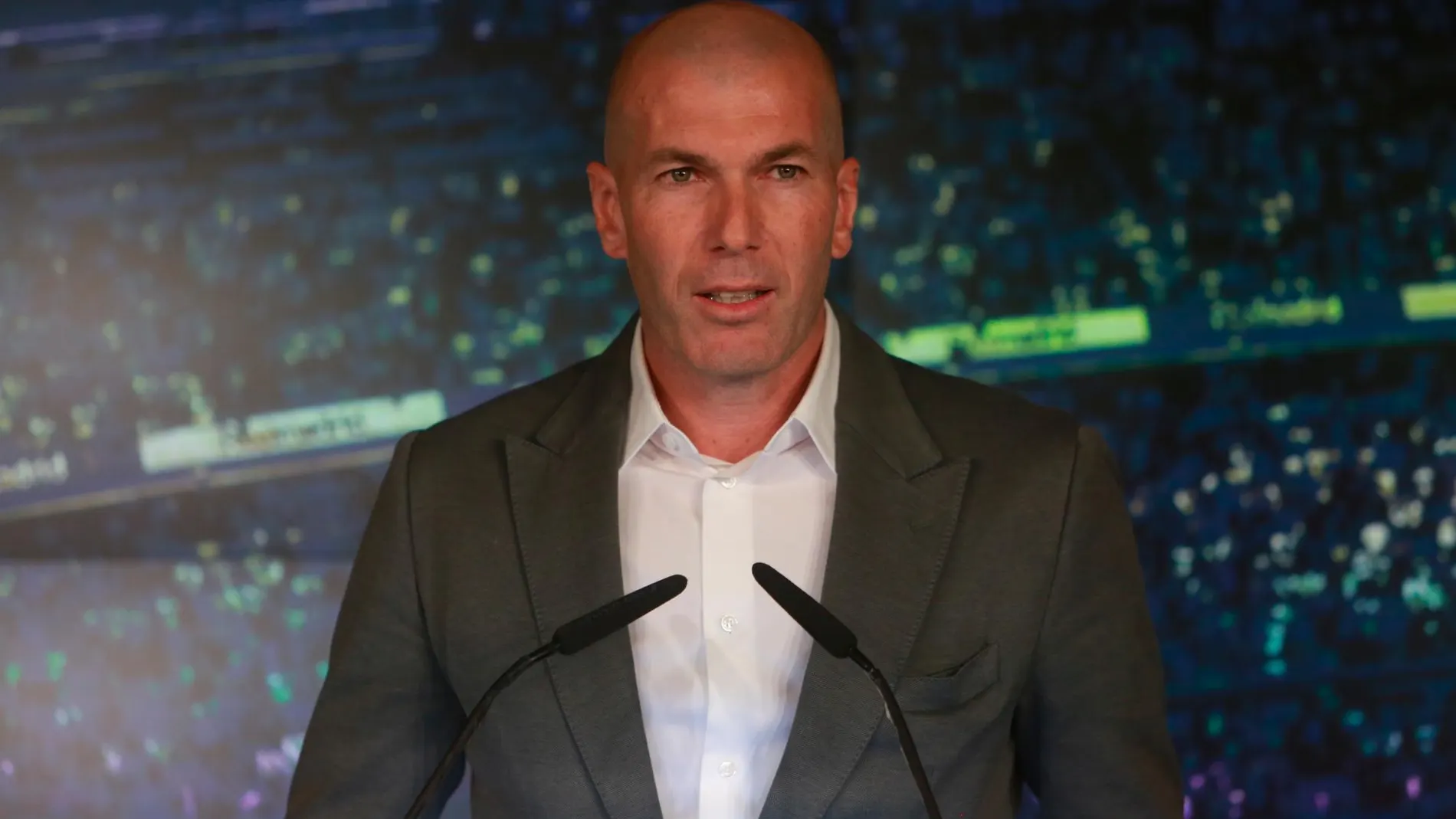 Zidane, en su vuelta al Bernabéu