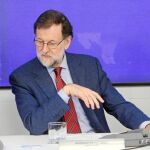 Rajoy presidió ayer el Comité Ejecutivo del Partido Popular, en la imagen con Cospedal y Martínez-Maillo